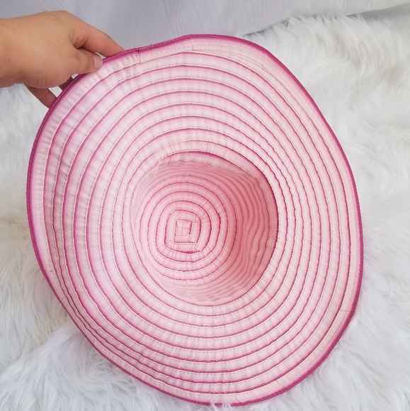 Pink Ribbon Floppy Sun Hat - Picture 6 of 7